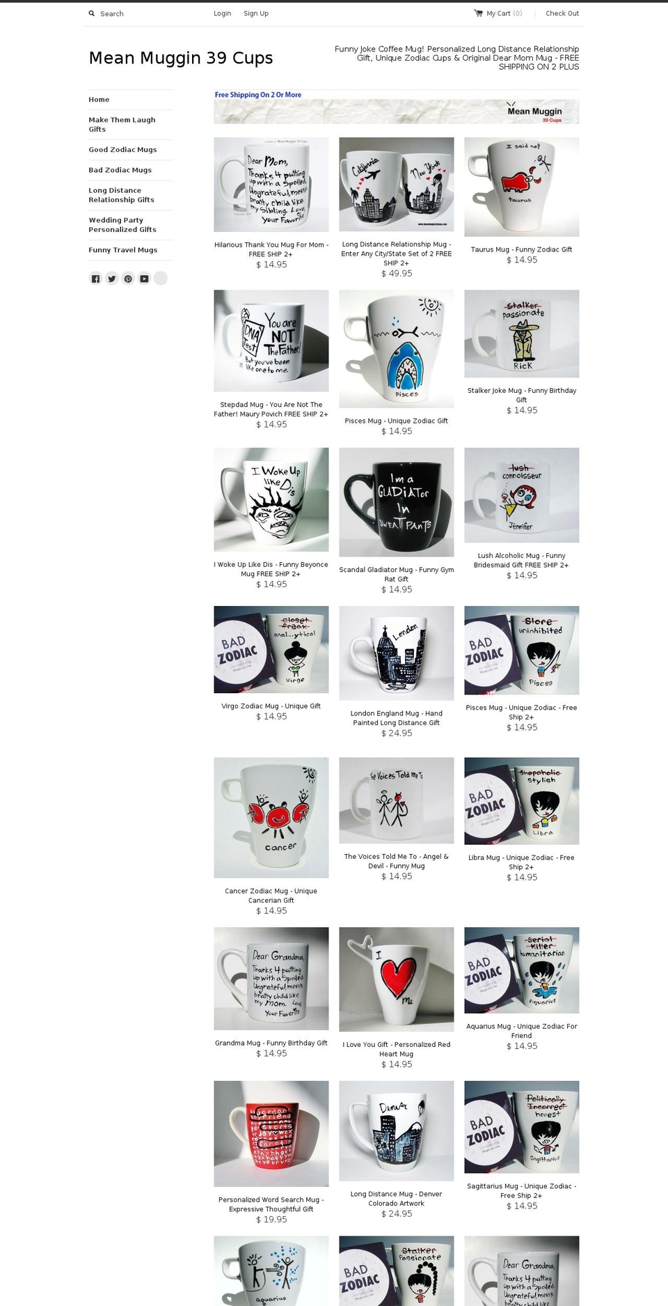 meanmuggin39cups.com shopify website screenshot