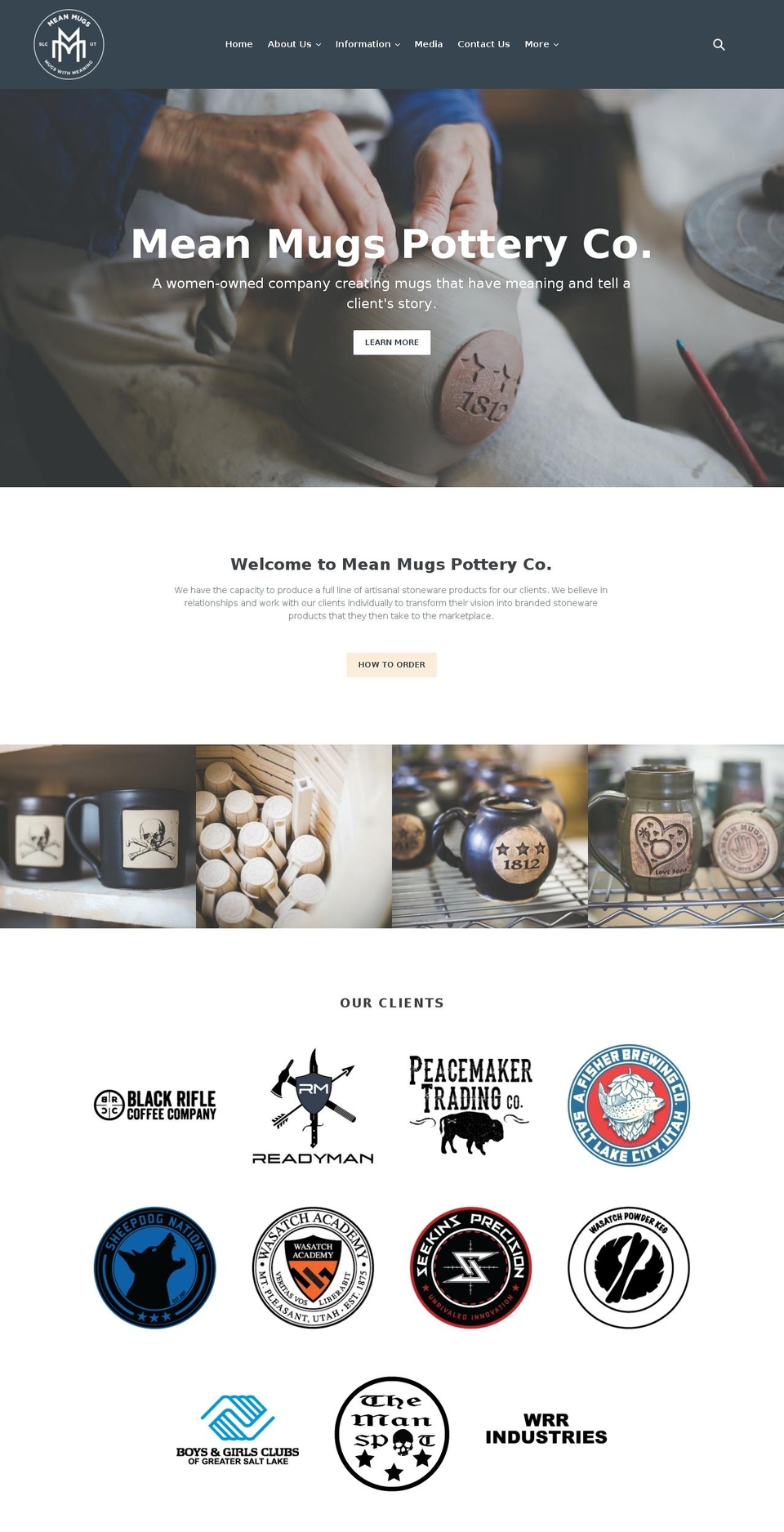 Monet Shopify theme site example meanmugspottery.com