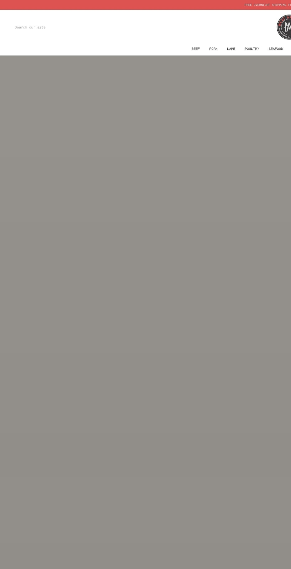 meatartisan.com shopify website screenshot