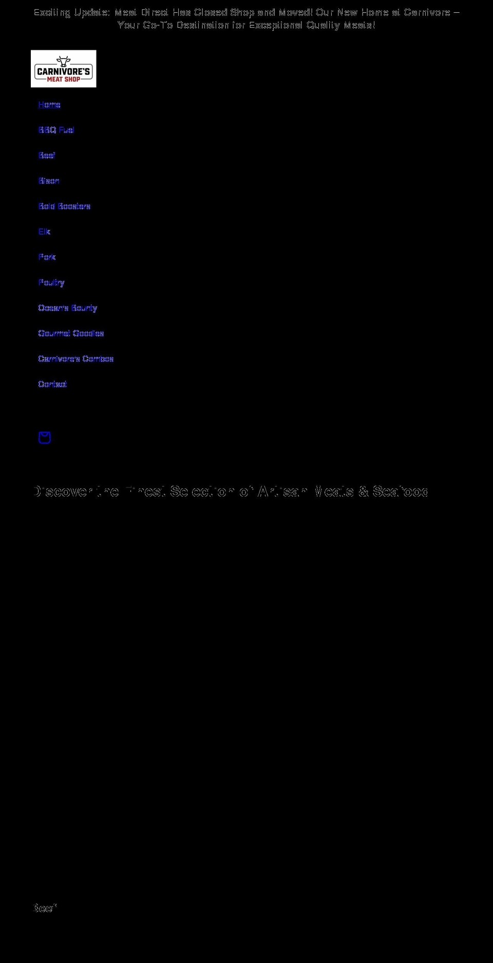 meatdirect.ca shopify website screenshot