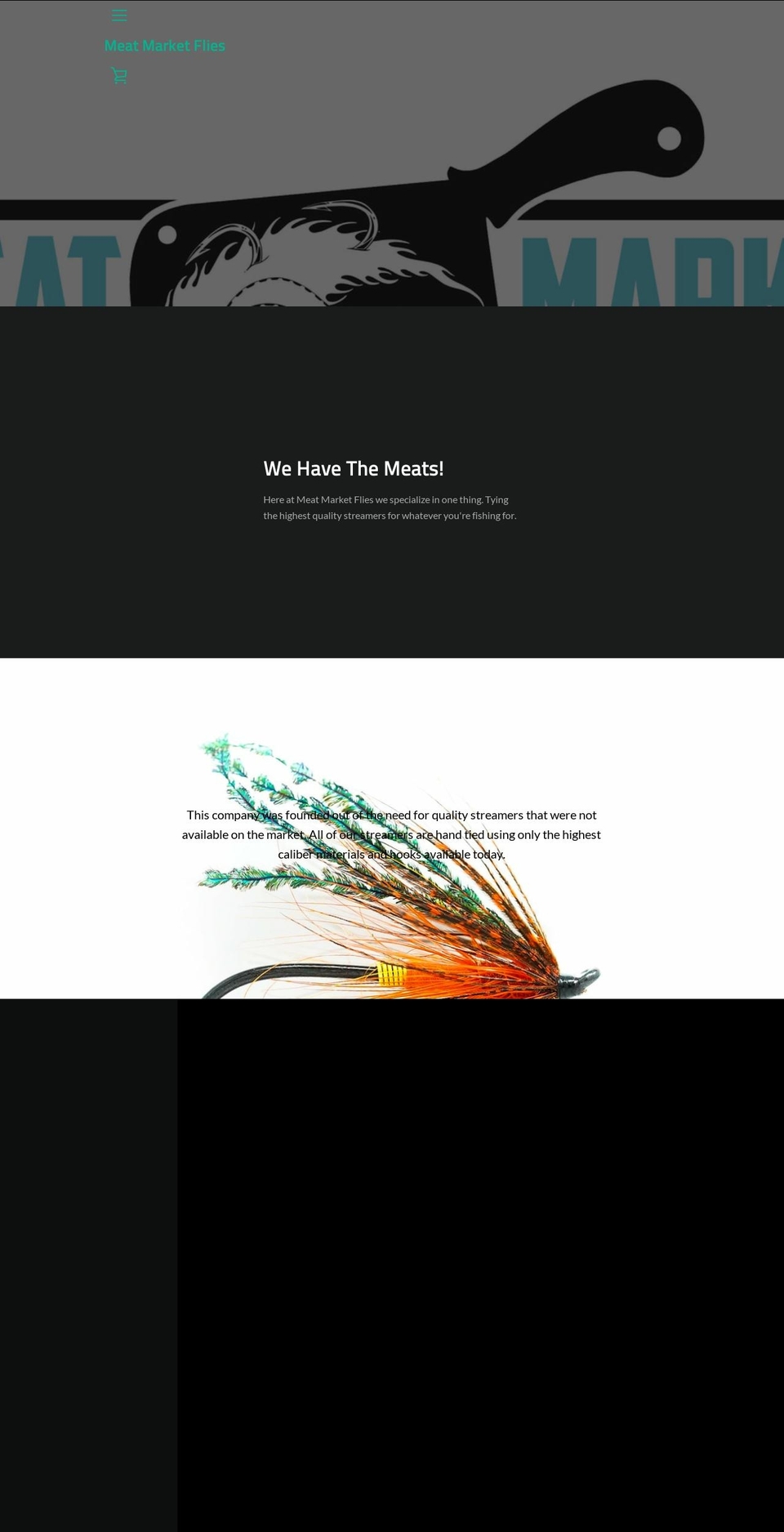 meatmarketflies.com shopify website screenshot