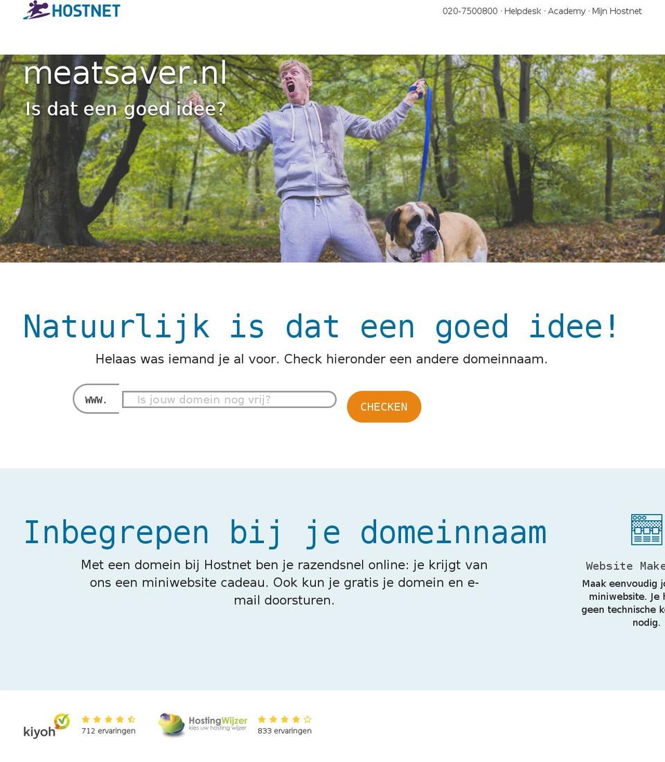 meatsaver.nl shopify website screenshot