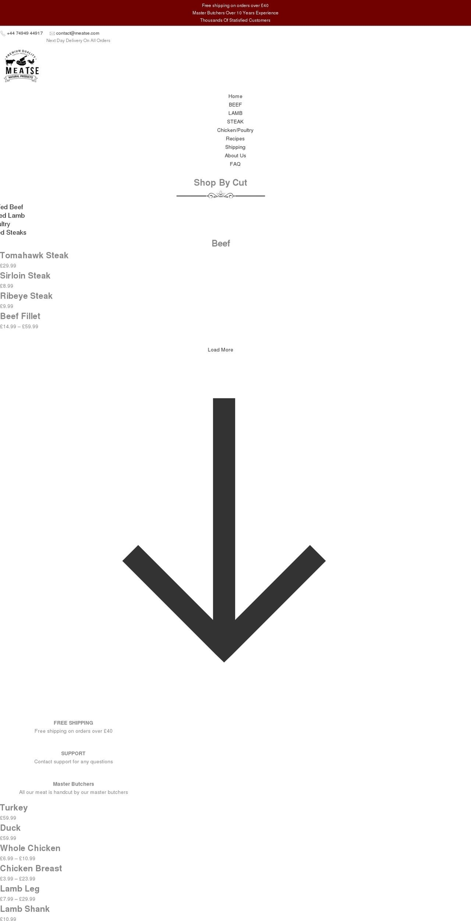 meatse.com shopify website screenshot