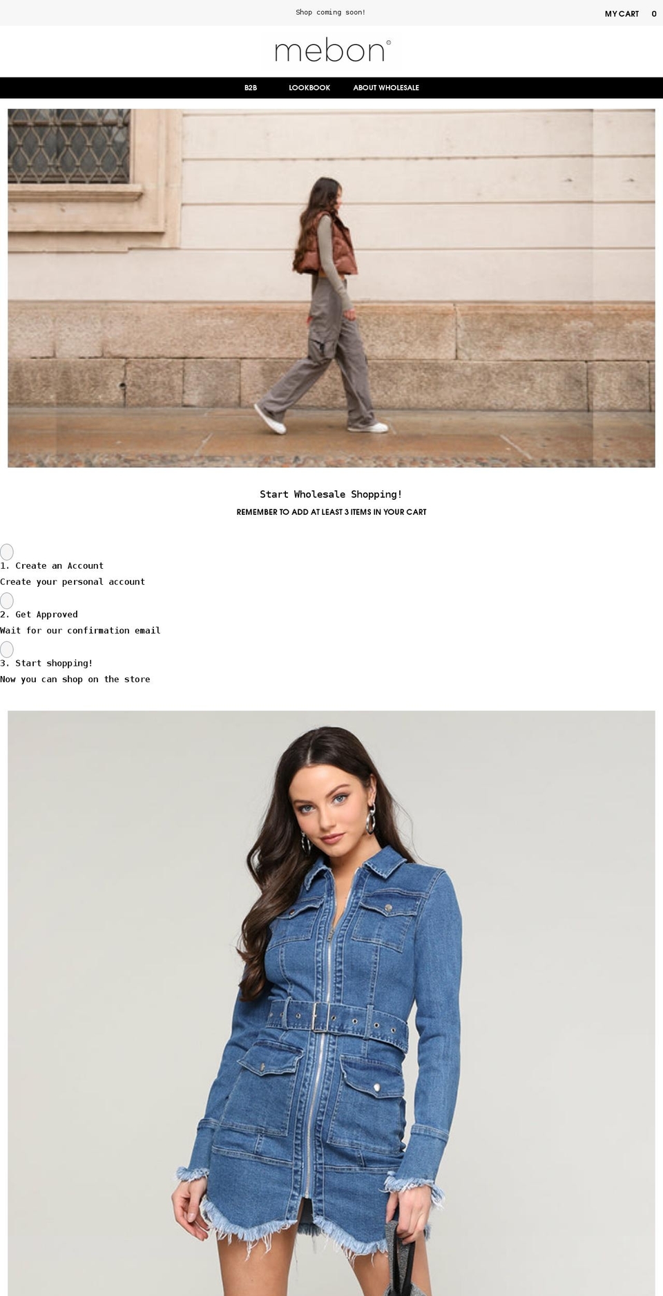 mebon.com shopify website screenshot