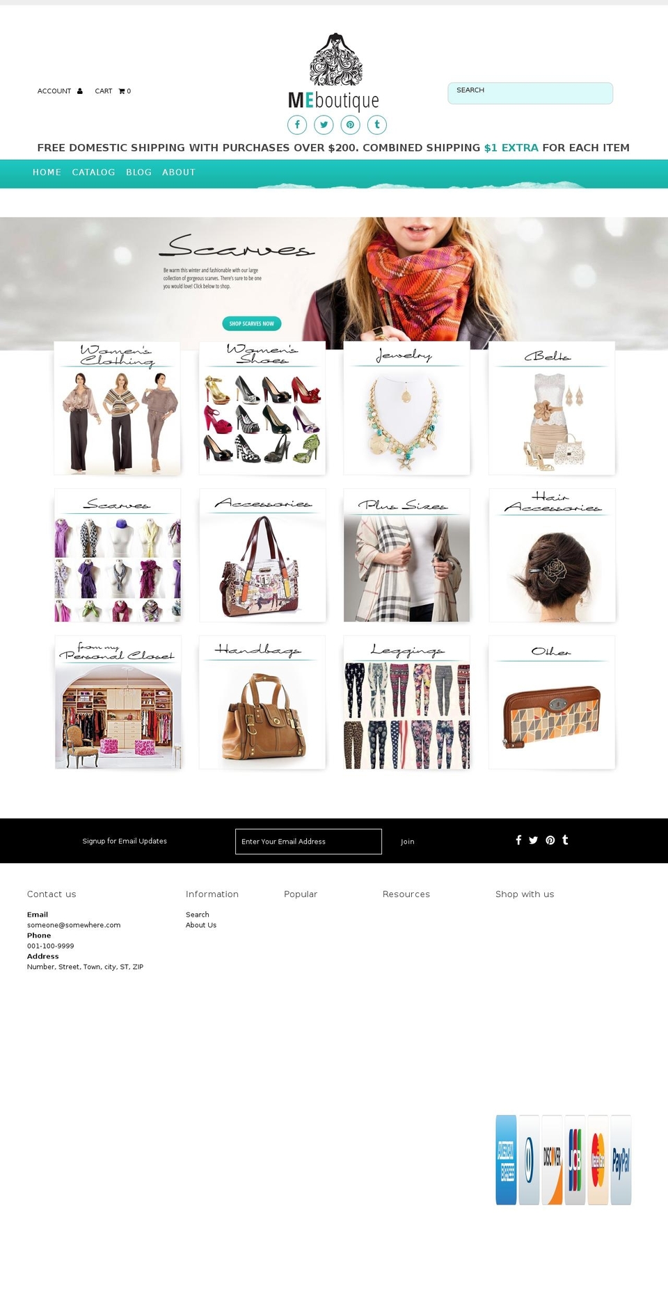 meboutiques.com shopify website screenshot