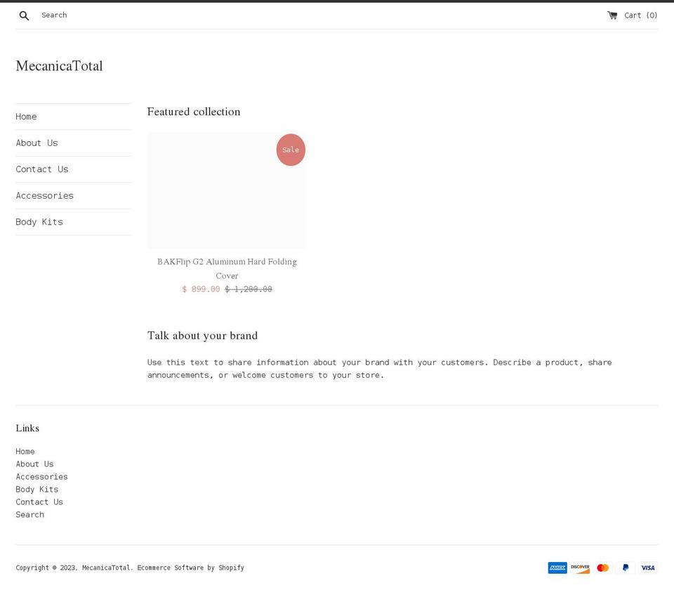 mecanicatotal.com shopify website screenshot