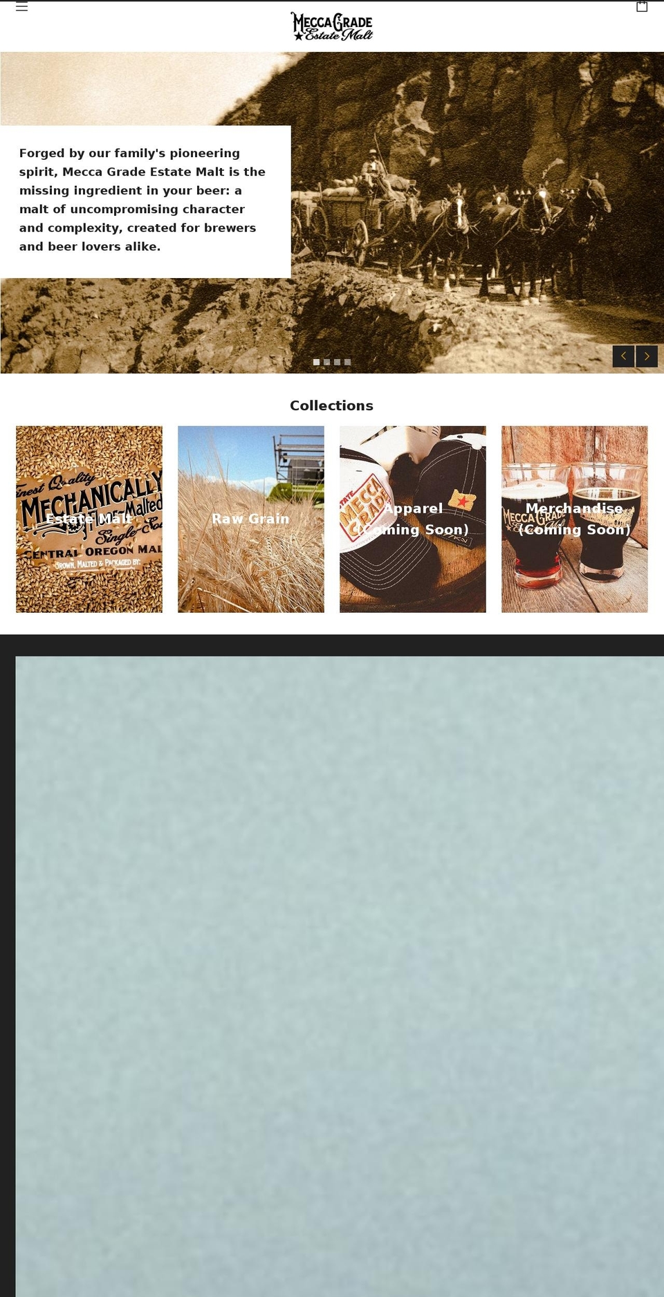 meccagrade.com — Shopify storefront screenshot