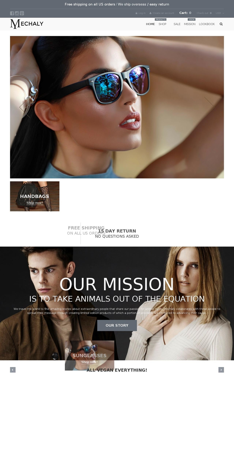 Simple Shopify theme site example mechaly.myshopify.com