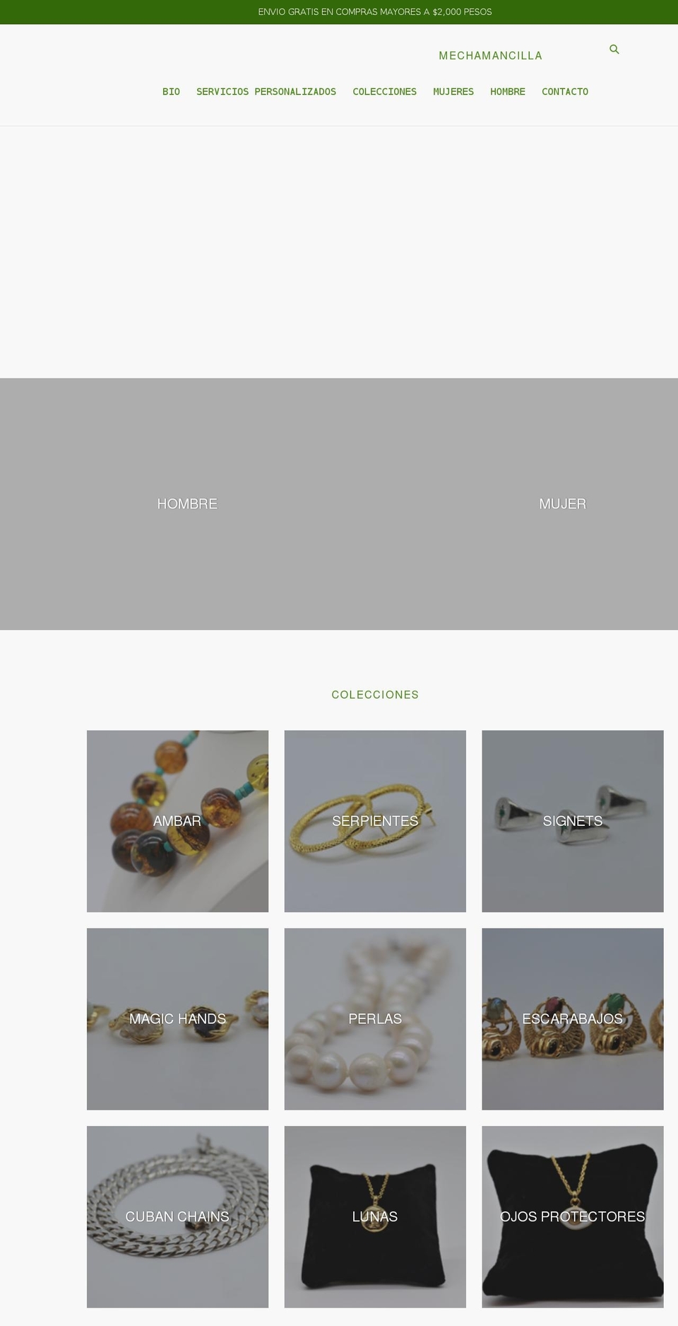 mechamancilla.com shopify website screenshot