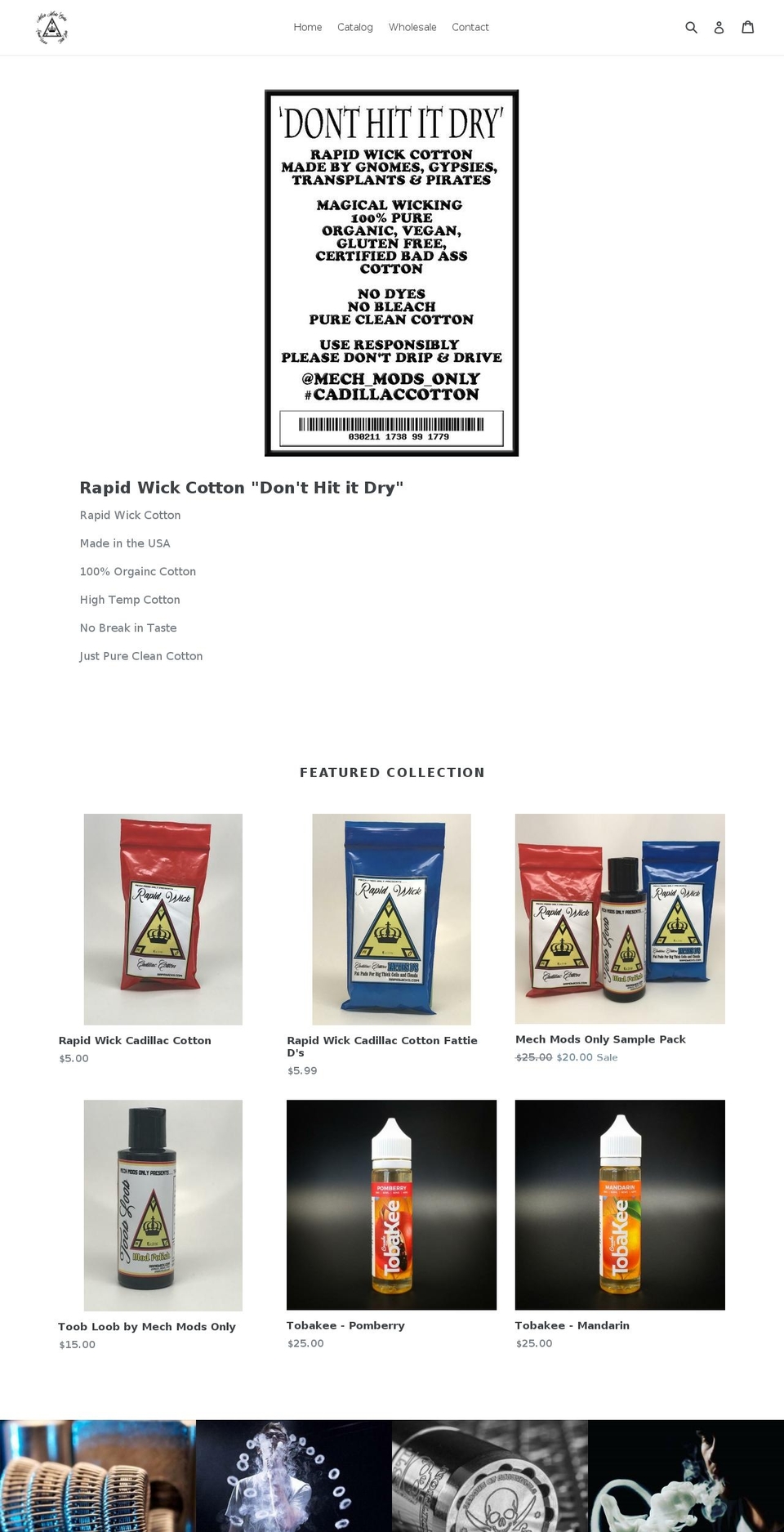 mechmodsonly.com — Shopify storefront screenshot