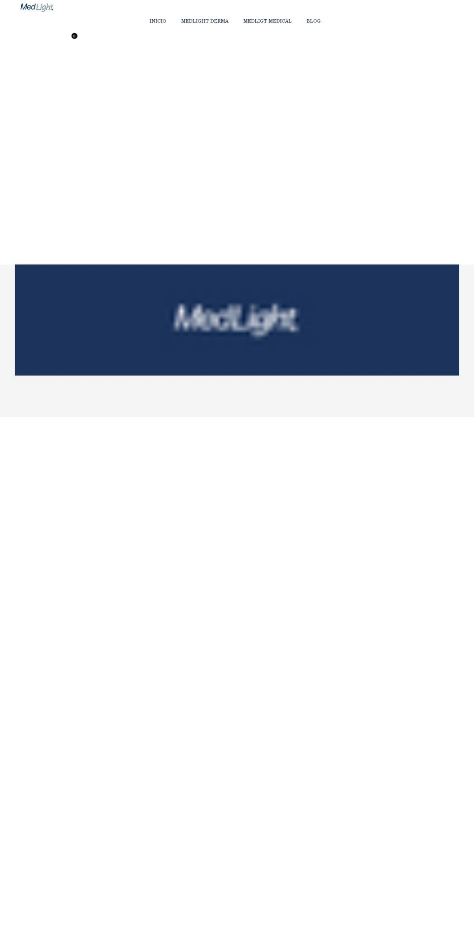 med-light.com.mx shopify website screenshot