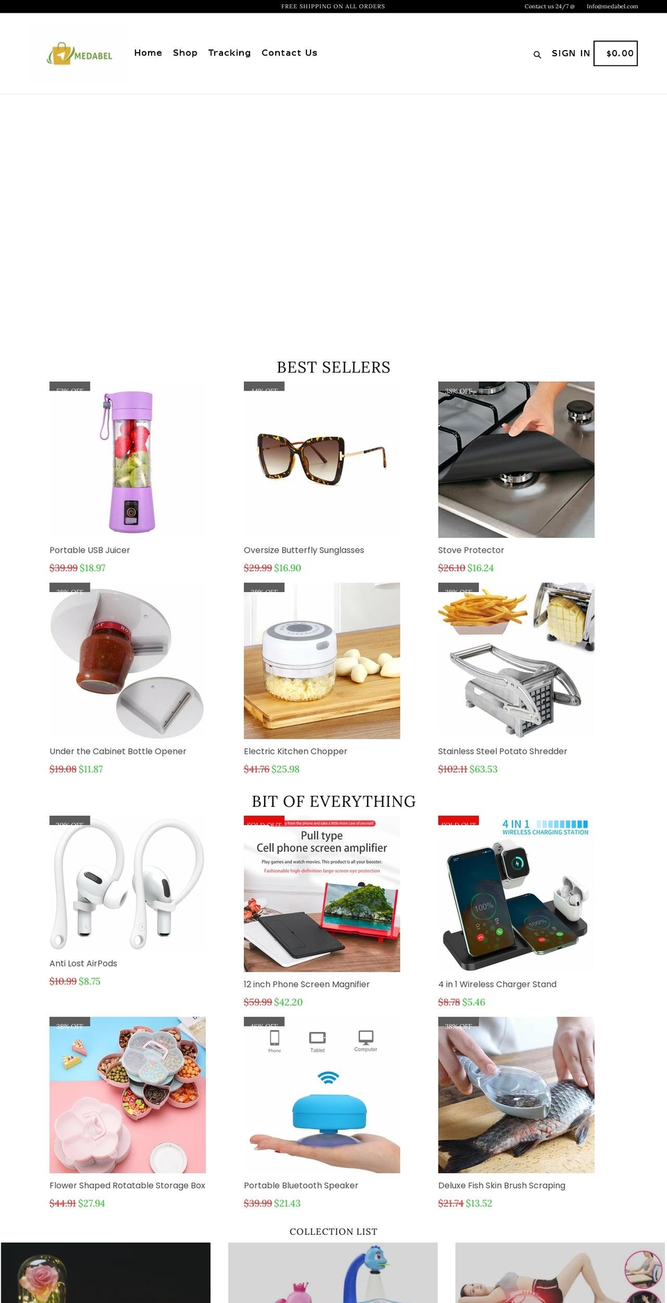 medabel.com shopify website screenshot
