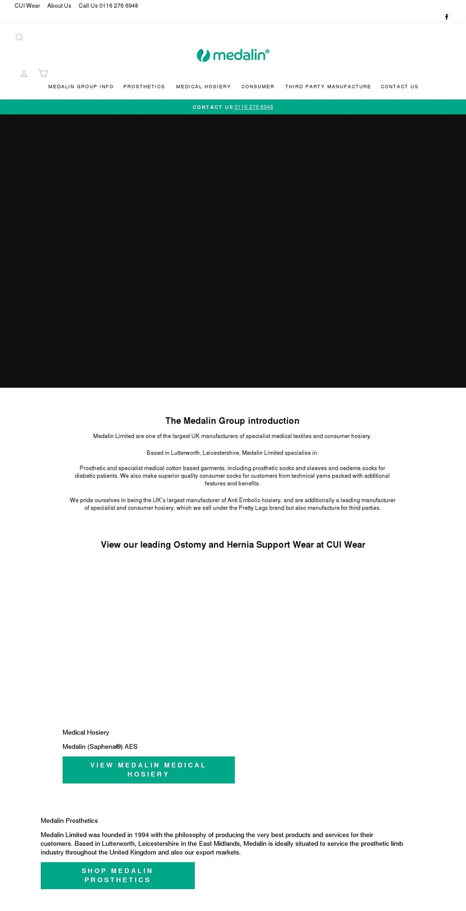 medalin.co.uk shopify website screenshot