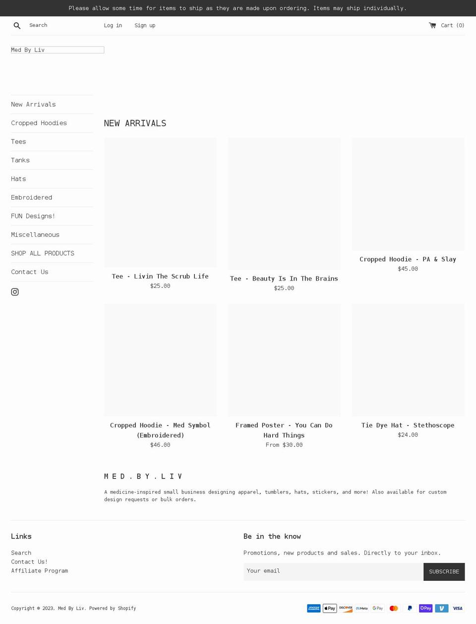 medbyliv.com shopify website screenshot