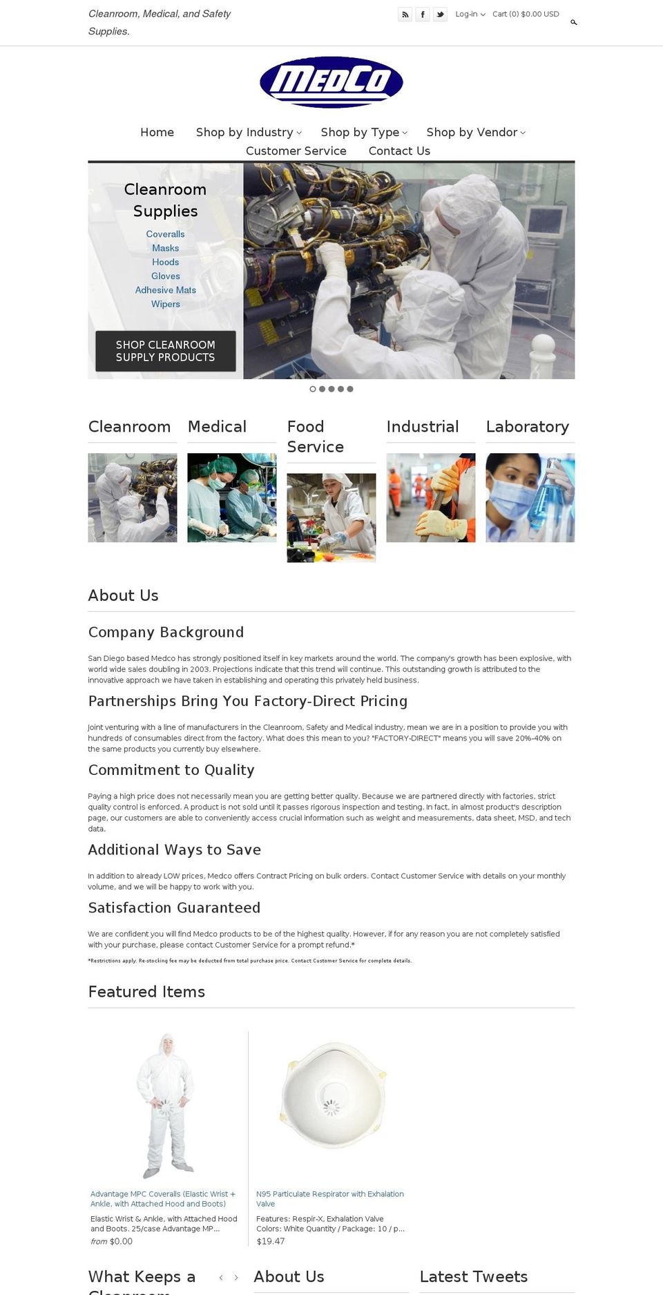 medcosupplies.com shopify website screenshot