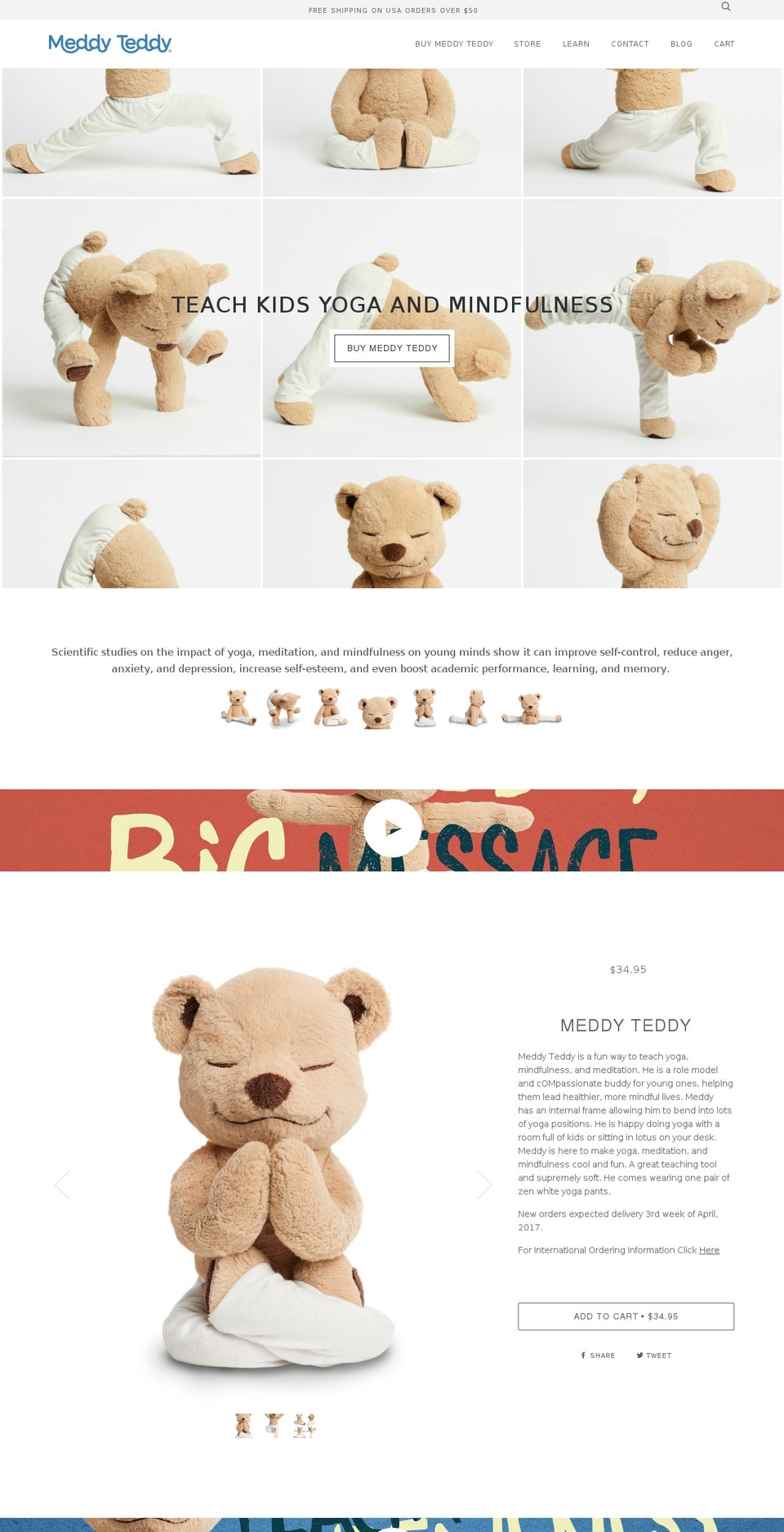 meddyteddy.com shopify website screenshot