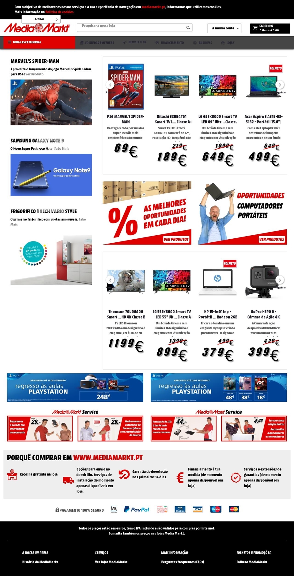 media-markt.com.pt shopify website screenshot