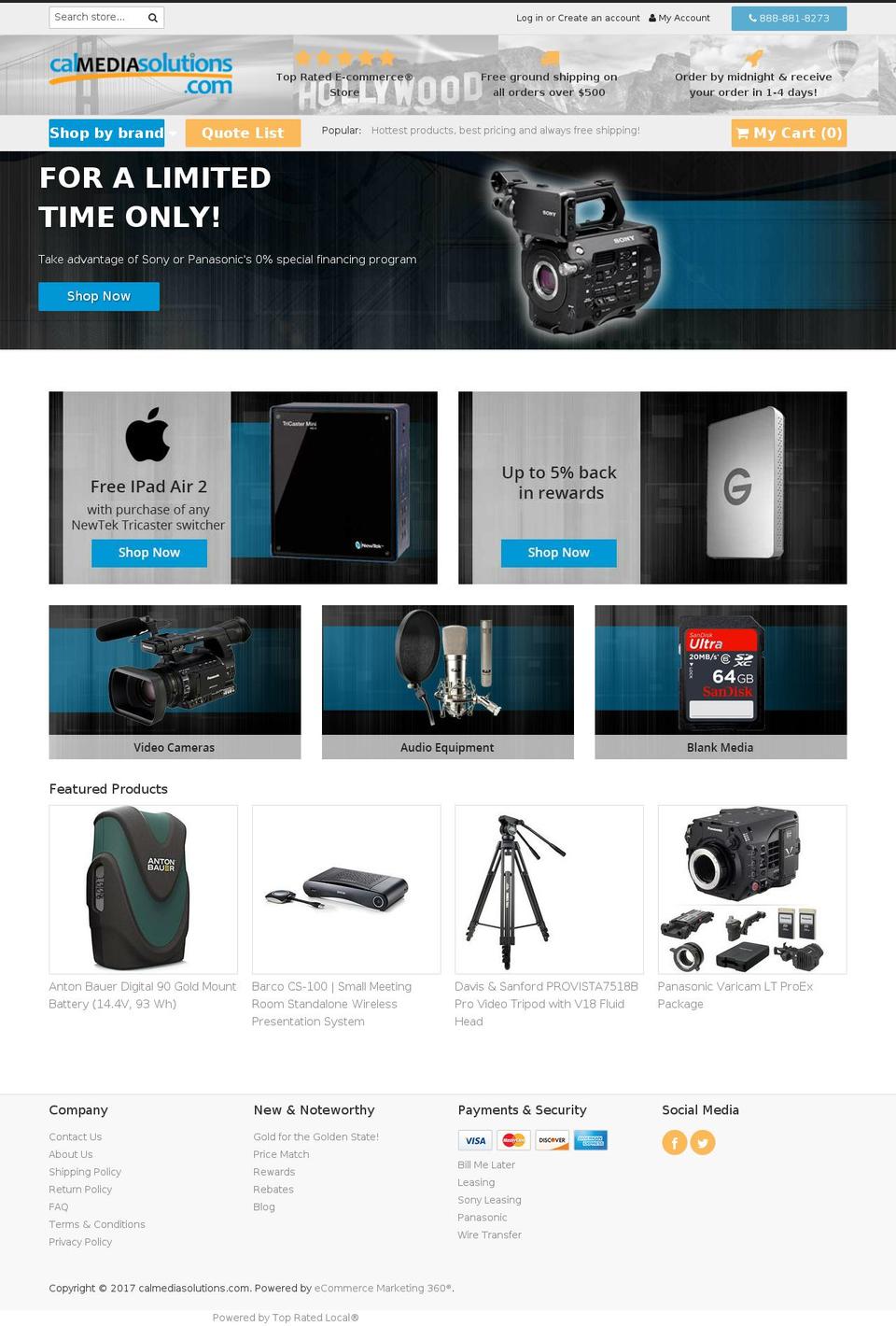 media-solutions.us shopify website screenshot