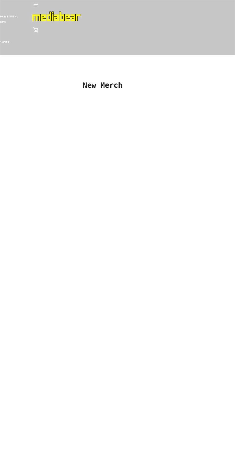 mediabearstore.com shopify website screenshot