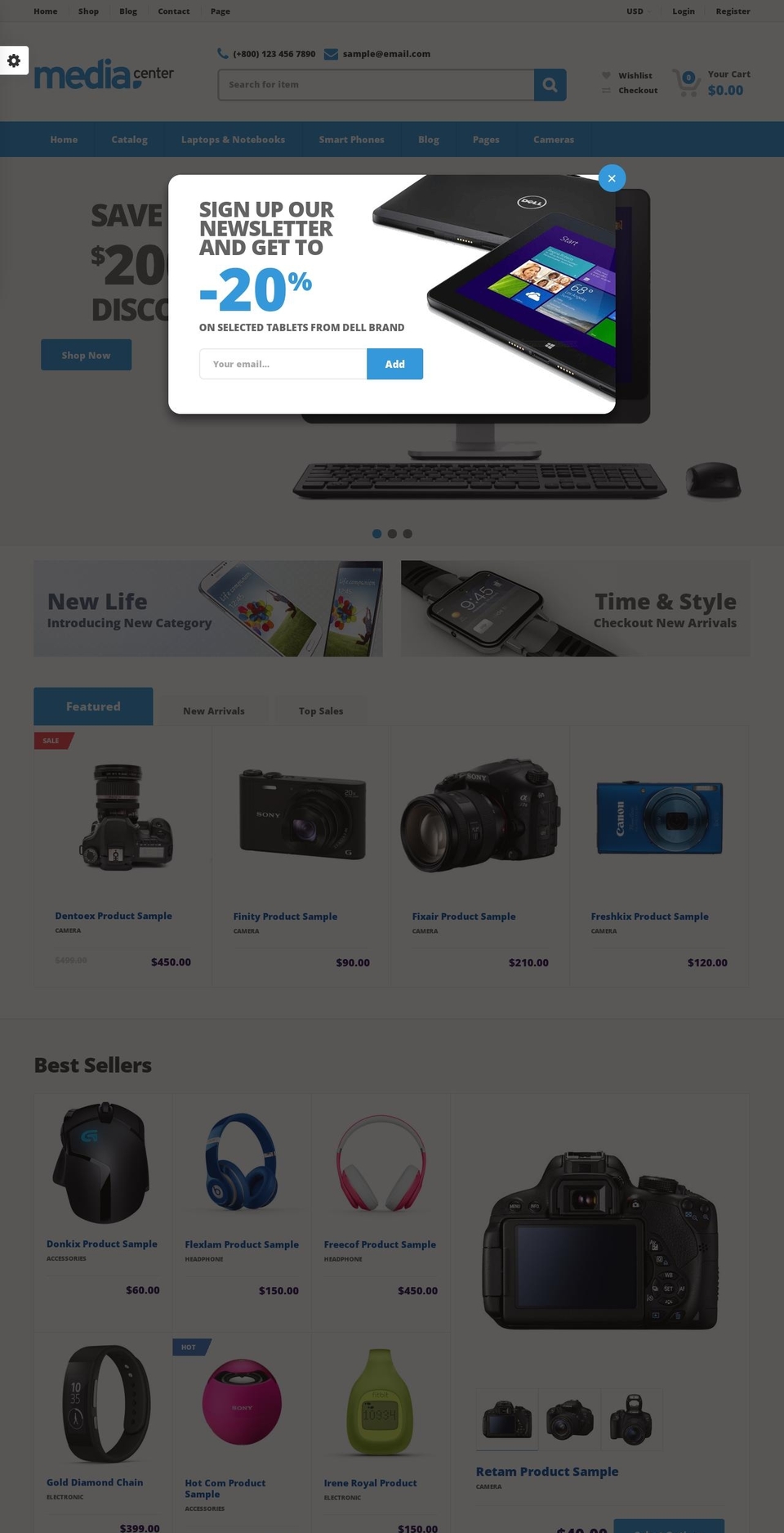 mediacenter-theme-2.myshopify.com shopify website screenshot