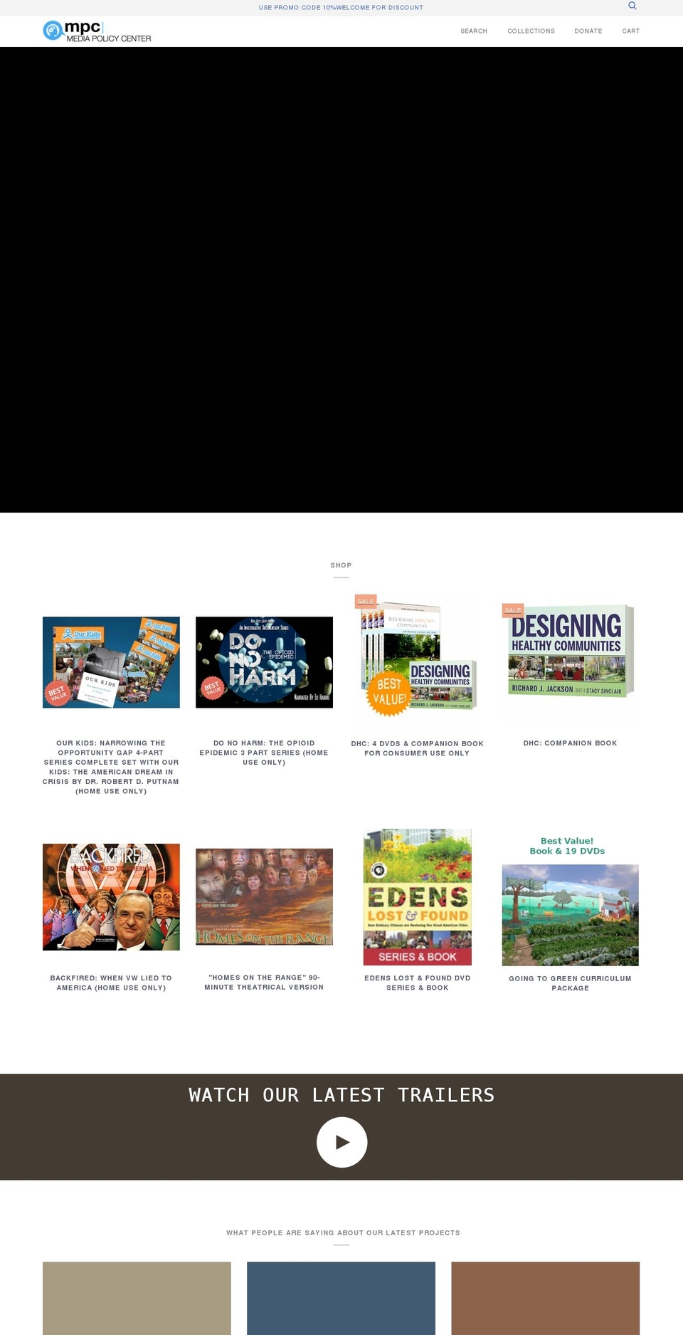mediapolicycenter.myshopify.com shopify website screenshot