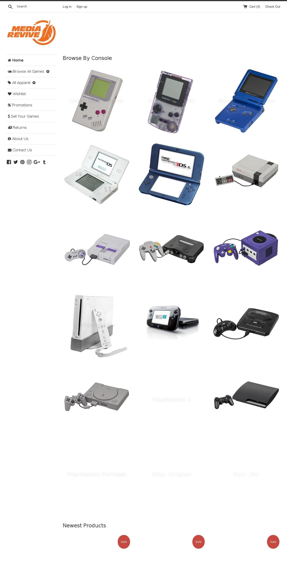 mediarevive.com — Shopify storefront screenshot
