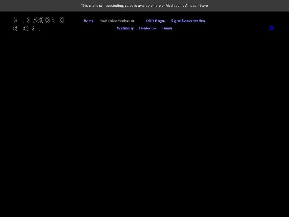 mediasonicstore.com shopify website screenshot