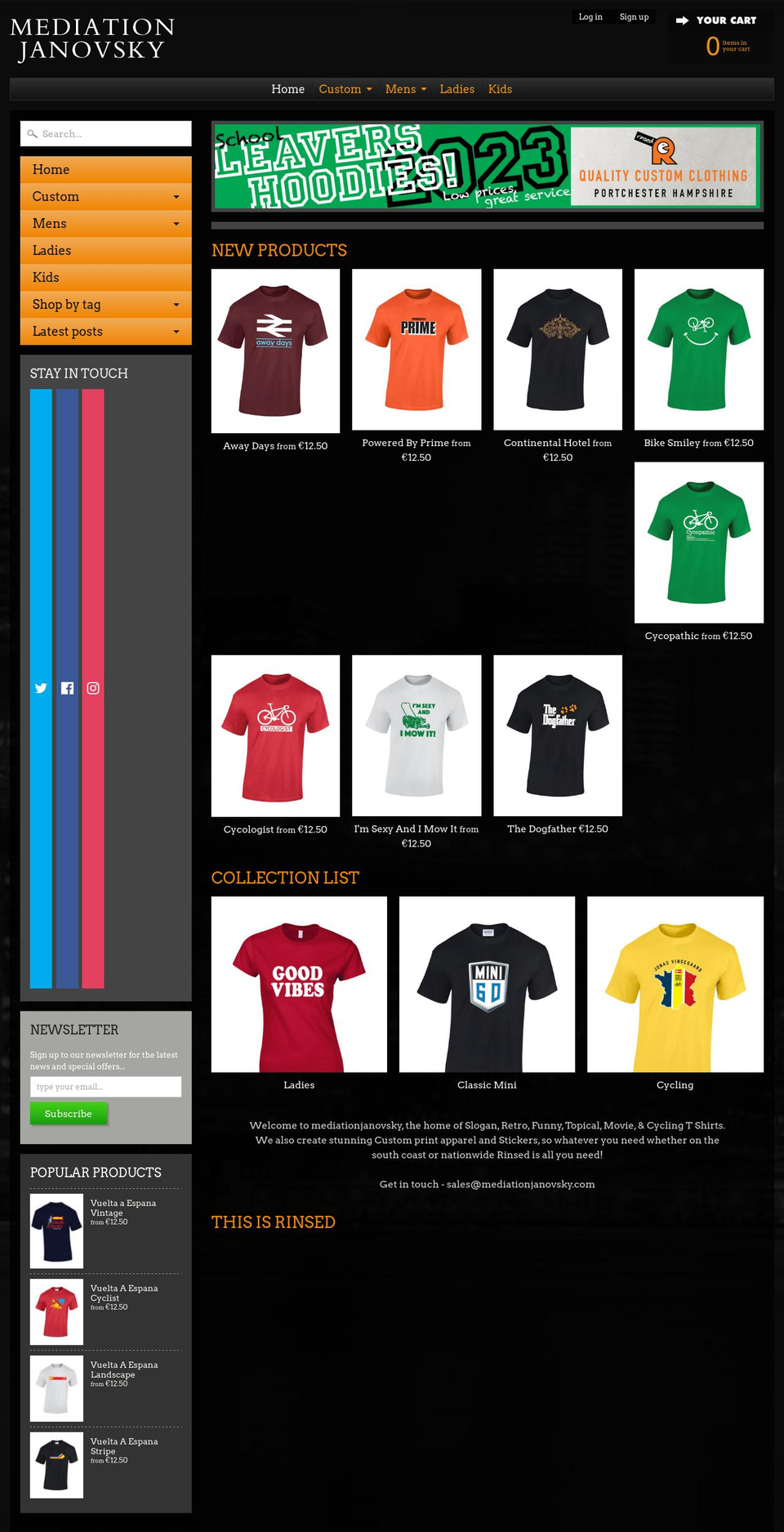 mediationjanovsky.com shopify website screenshot