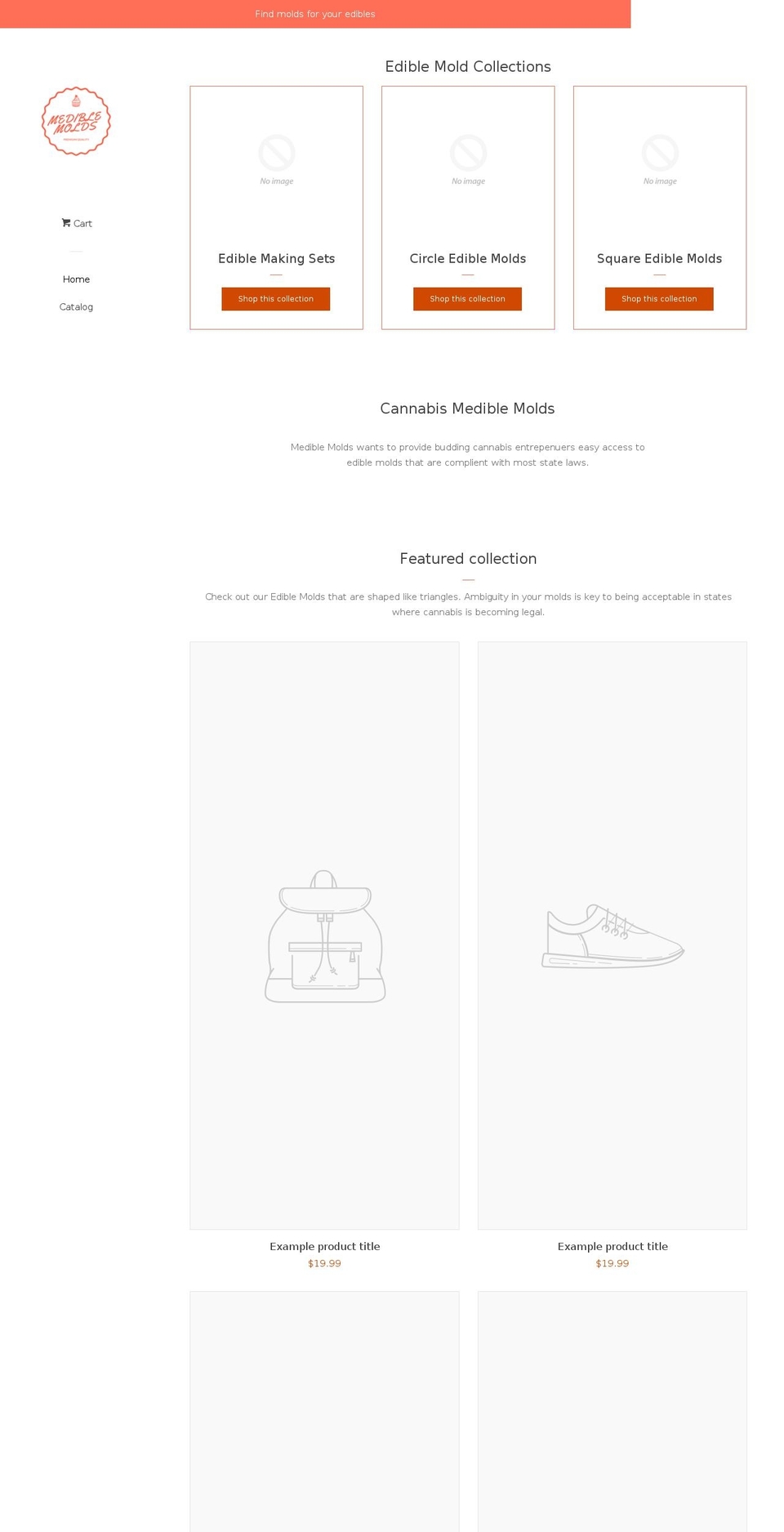mediblemolds.com — Shopify storefront screenshot