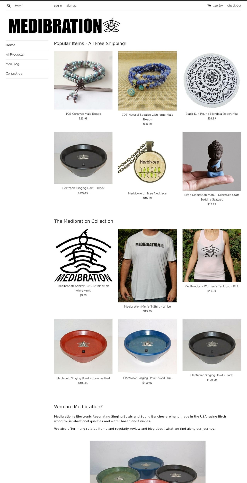 medibration.com shopify website screenshot