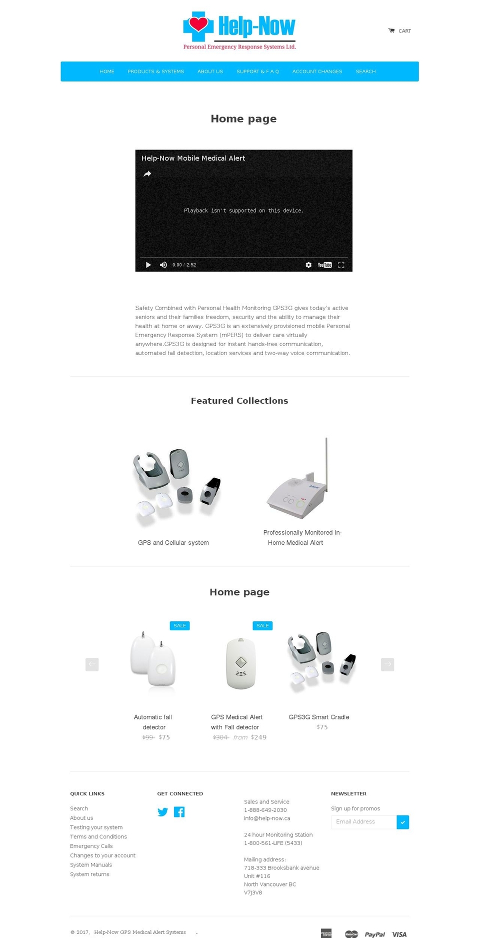 Narrative Shopify theme site example medical-alert.ca