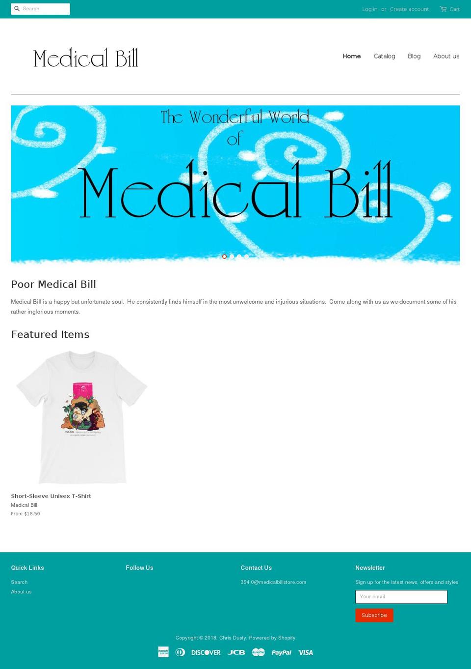 medicalbillstore.com — Shopify storefront screenshot