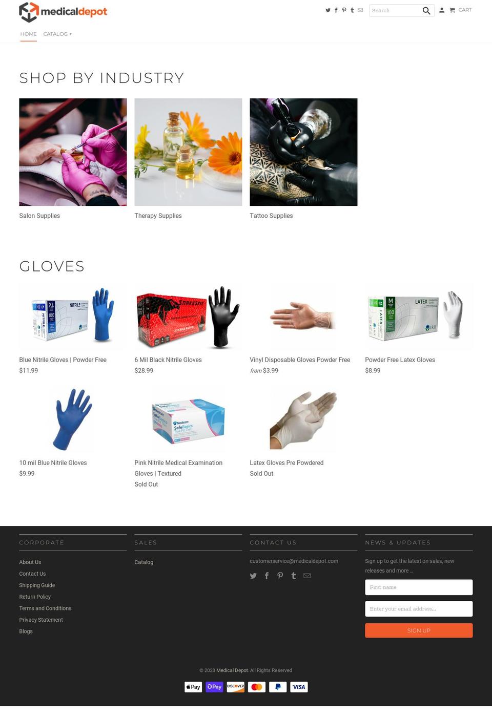 medicaldepot.com shopify website screenshot