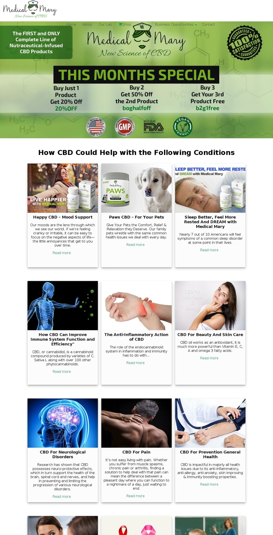 medicalmary.com shopify website screenshot