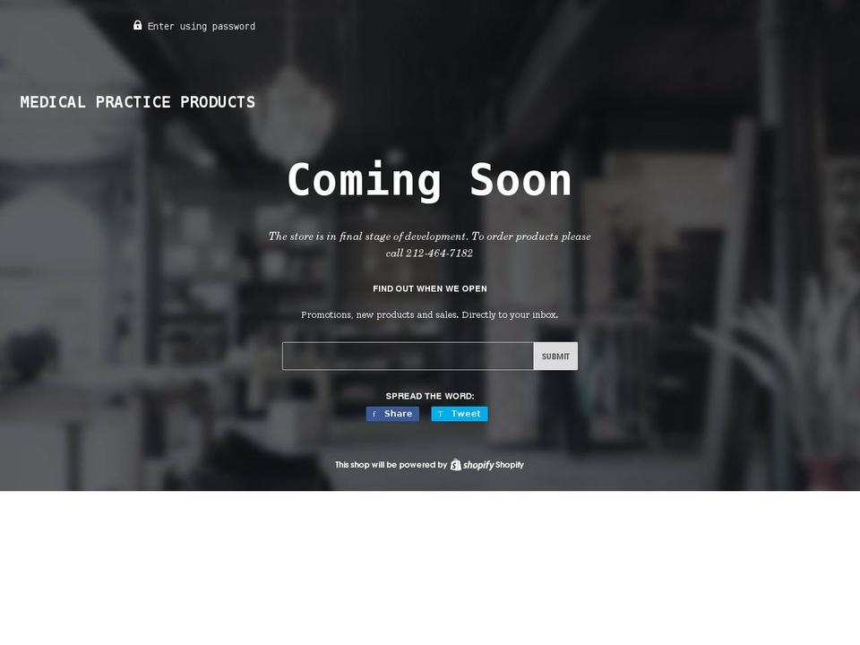 medicalpracticeproducts.com shopify website screenshot