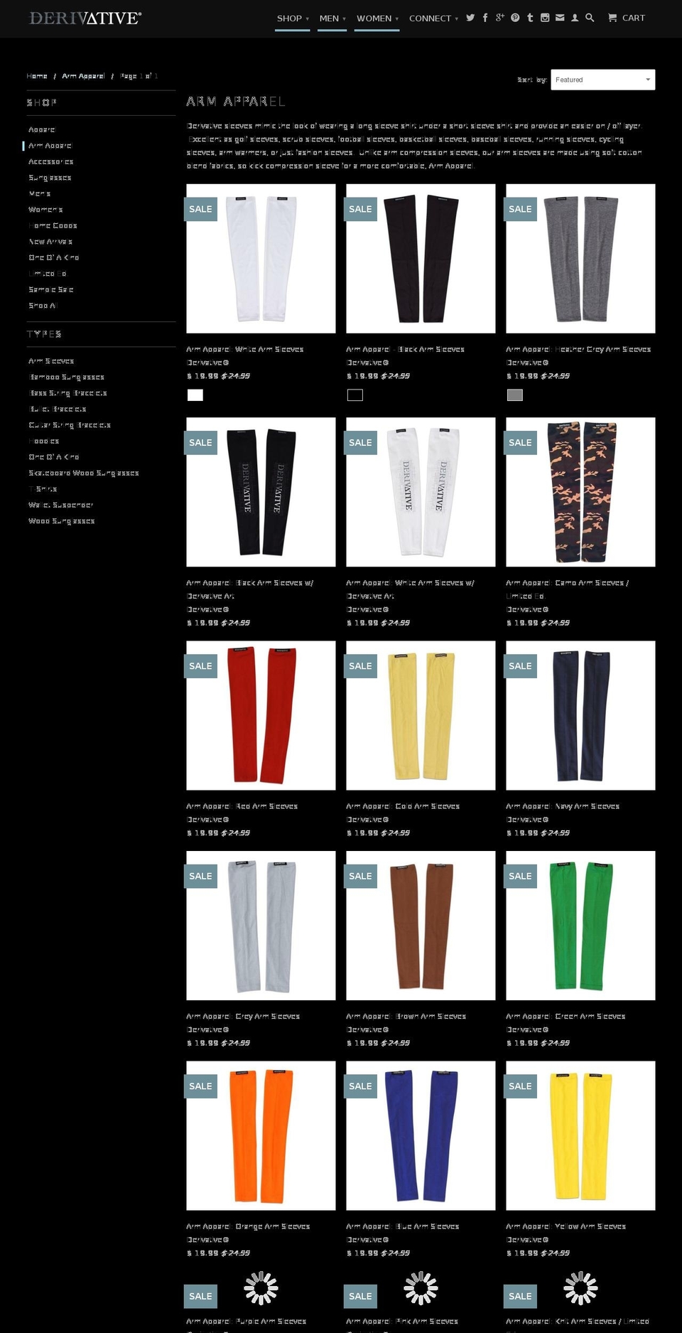 medicalsleeves.com shopify website screenshot