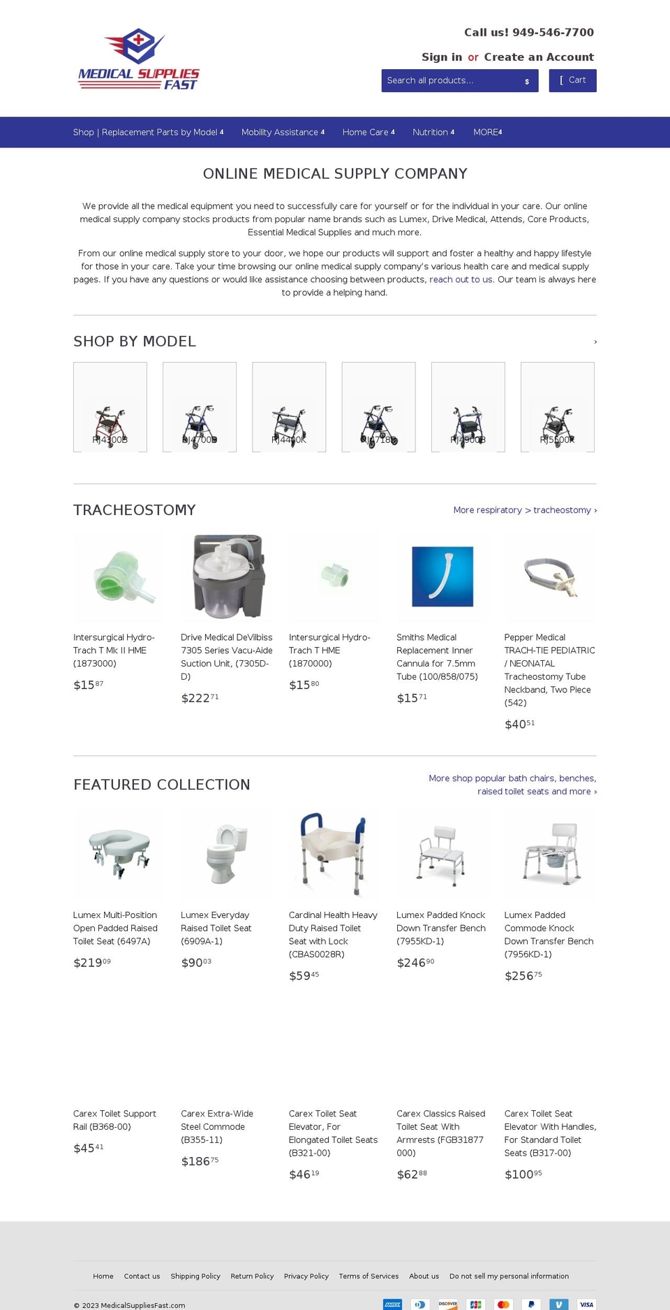 medicalsuppliesfast.com shopify website screenshot
