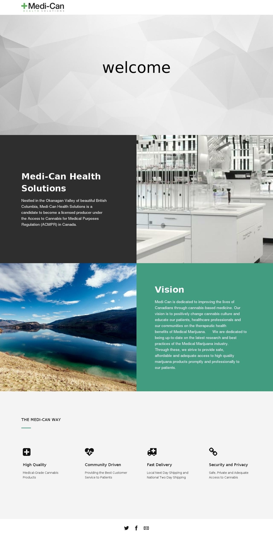 medicanhealthsolutions.com — Shopify storefront screenshot