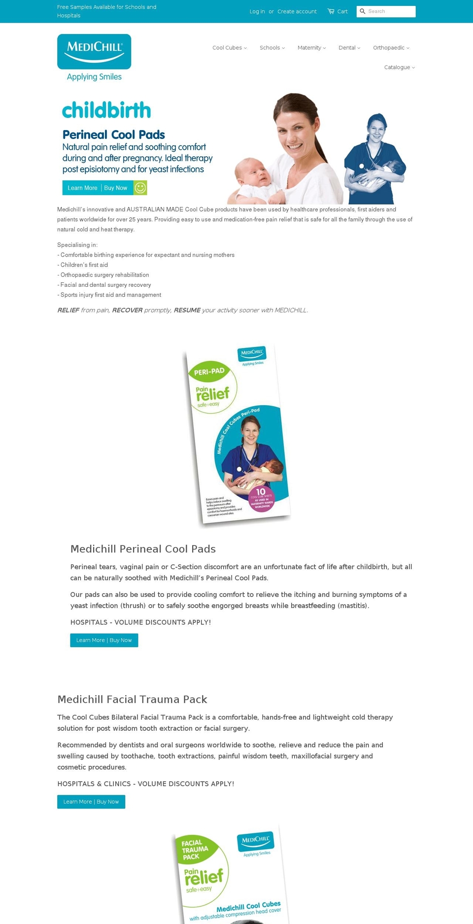 medichillaustralia.com.au shopify website screenshot
