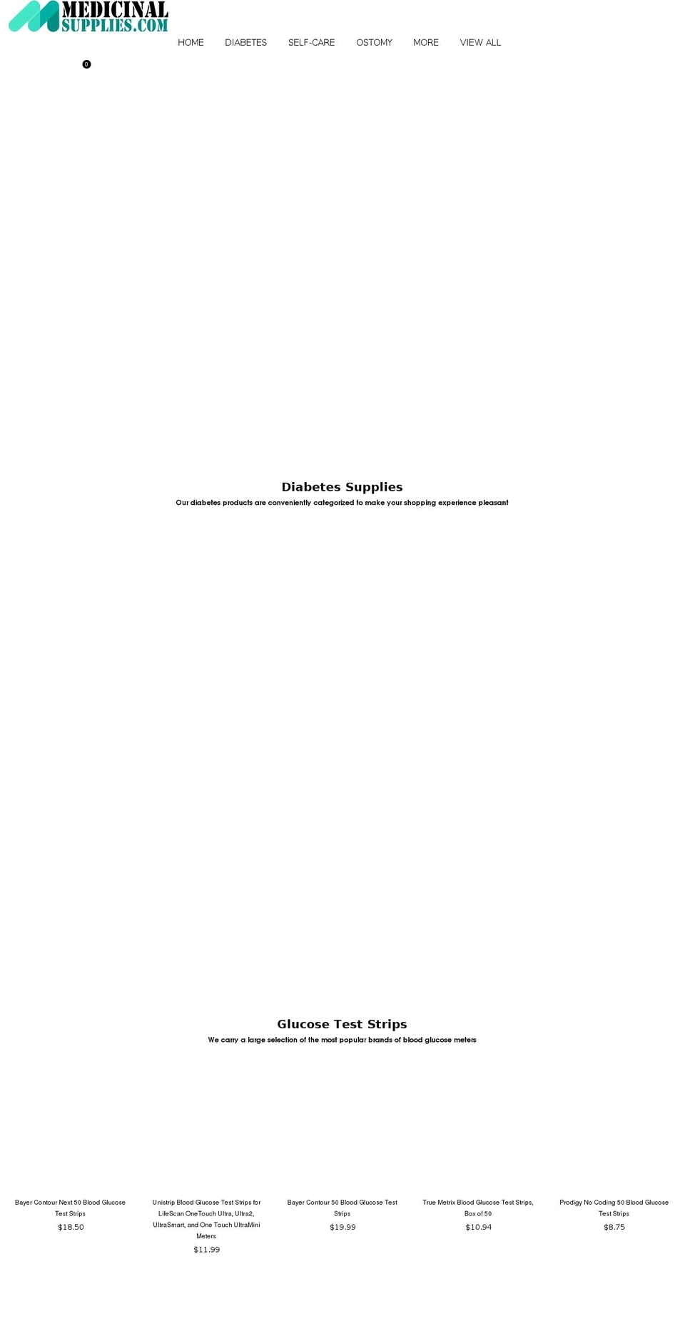 medicinalsupplies.com shopify website screenshot