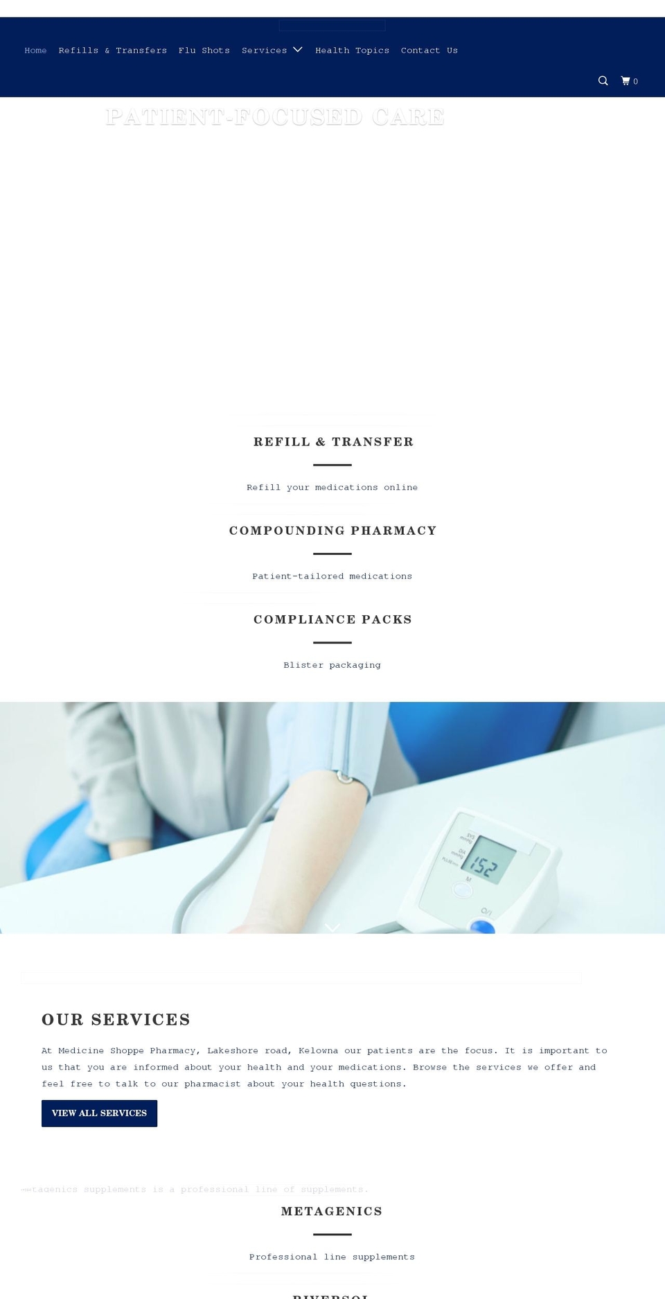 medicineshoppekelowna.ca shopify website screenshot