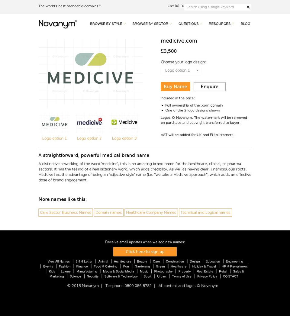 medicive.com shopify website screenshot