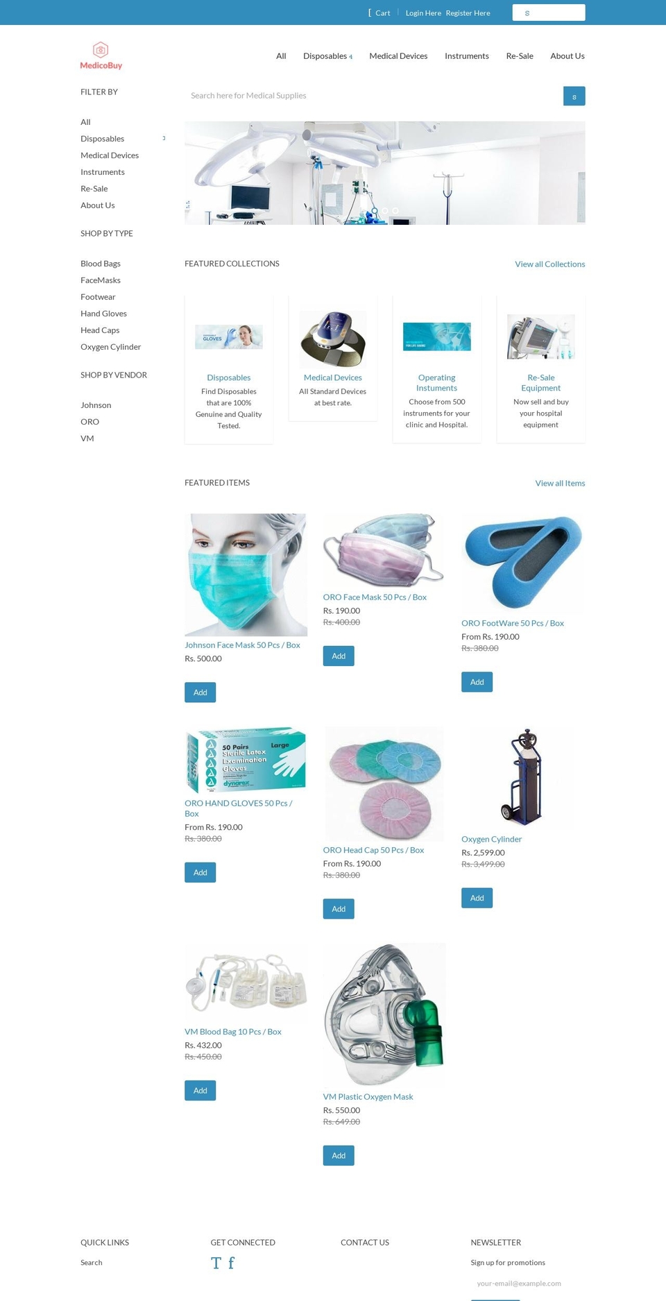 medicobuy.com shopify website screenshot