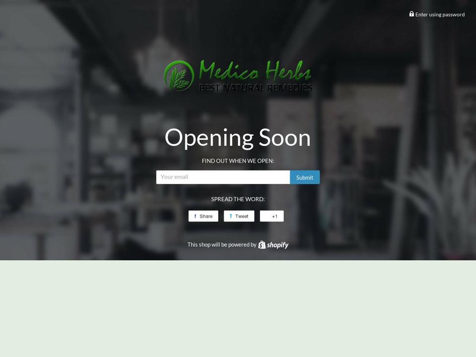 medicoherbs.net shopify website screenshot