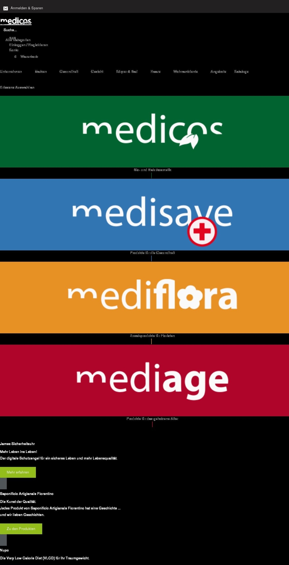 medicos.at shopify website screenshot