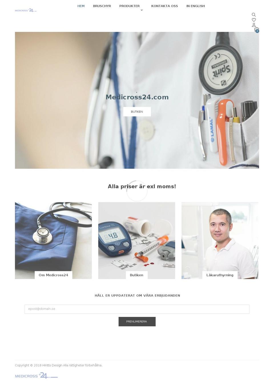 medicross24.com — Shopify storefront screenshot