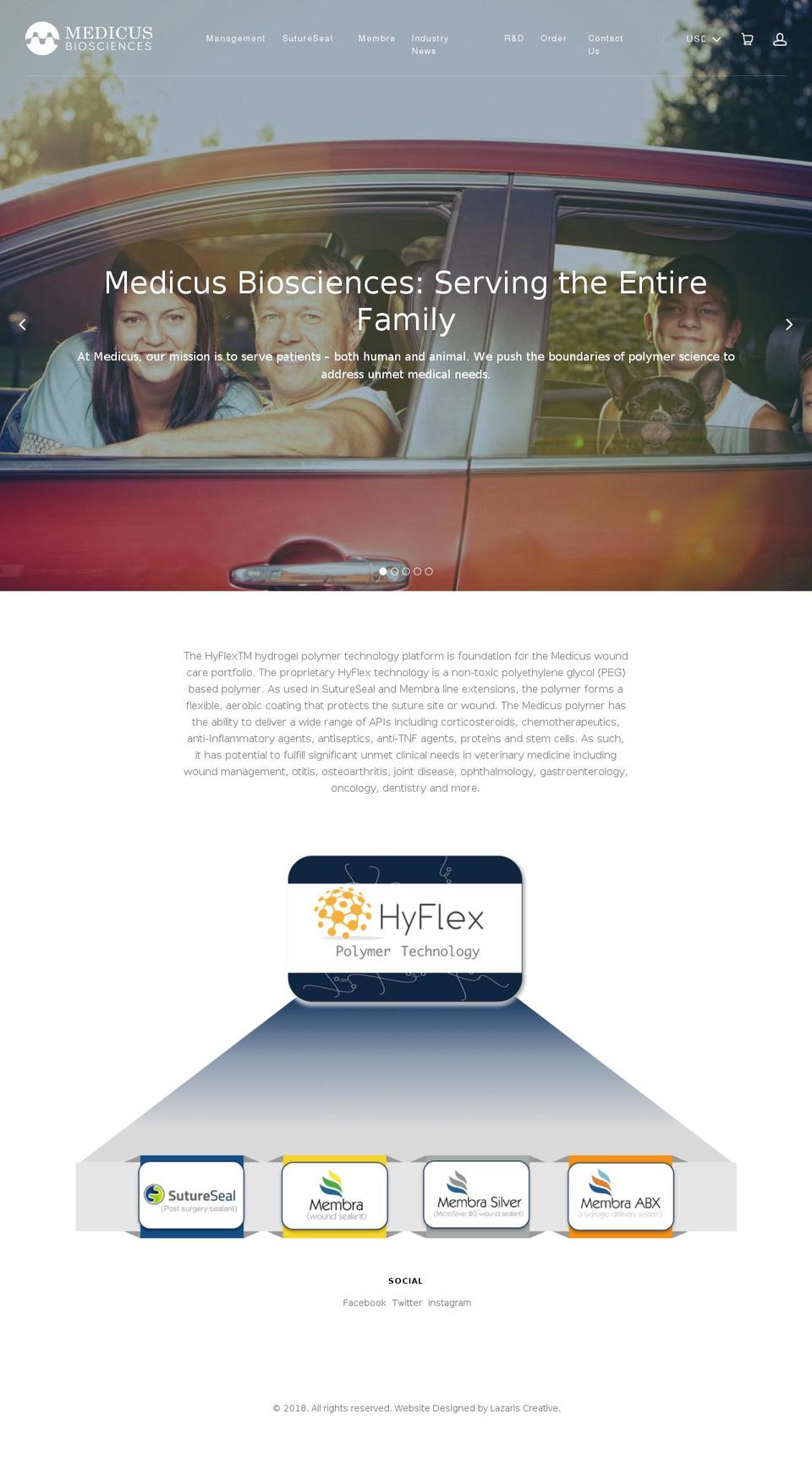 Medicus Live Shopify theme site example medicusbioscience.com