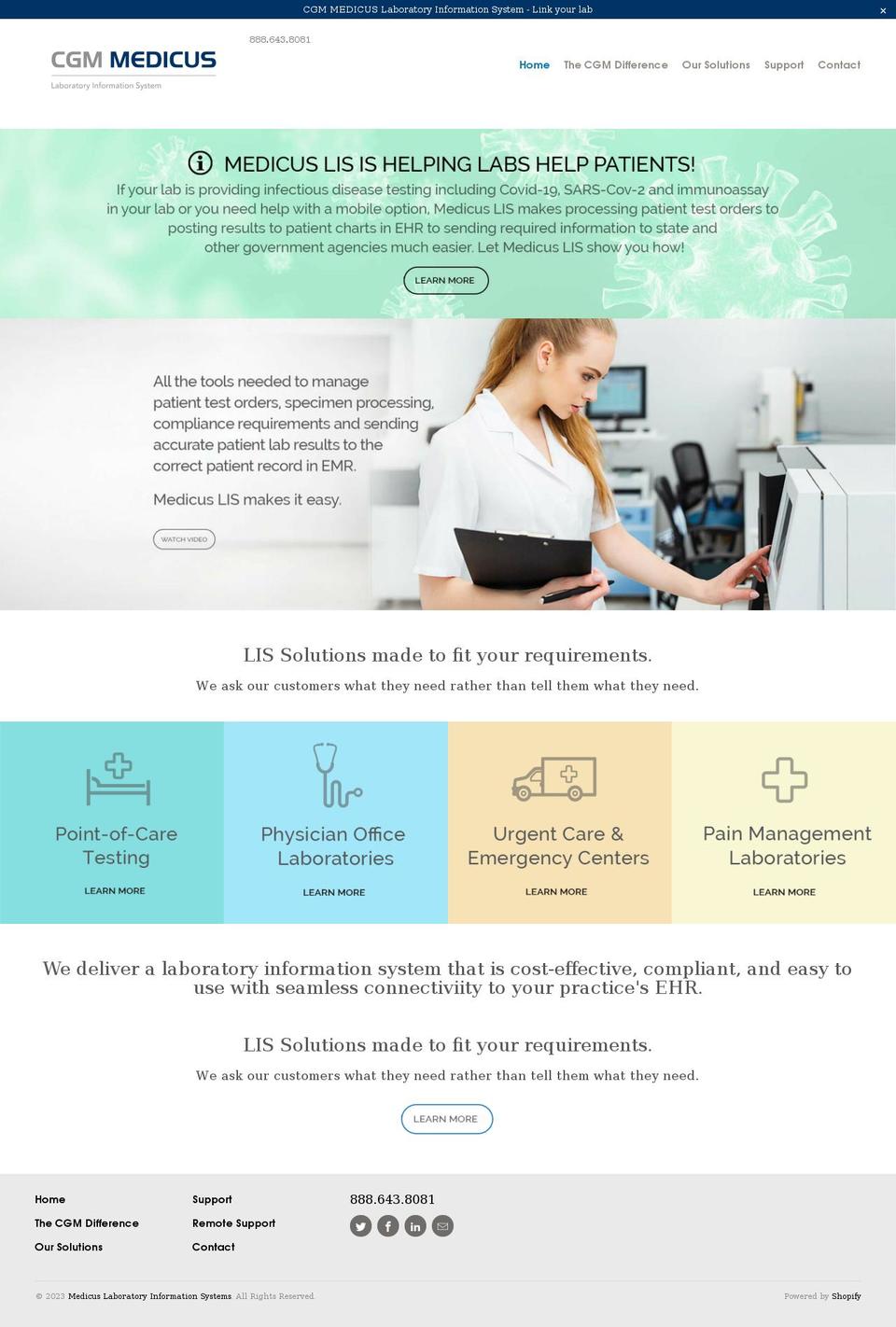 medicuslis.com shopify website screenshot