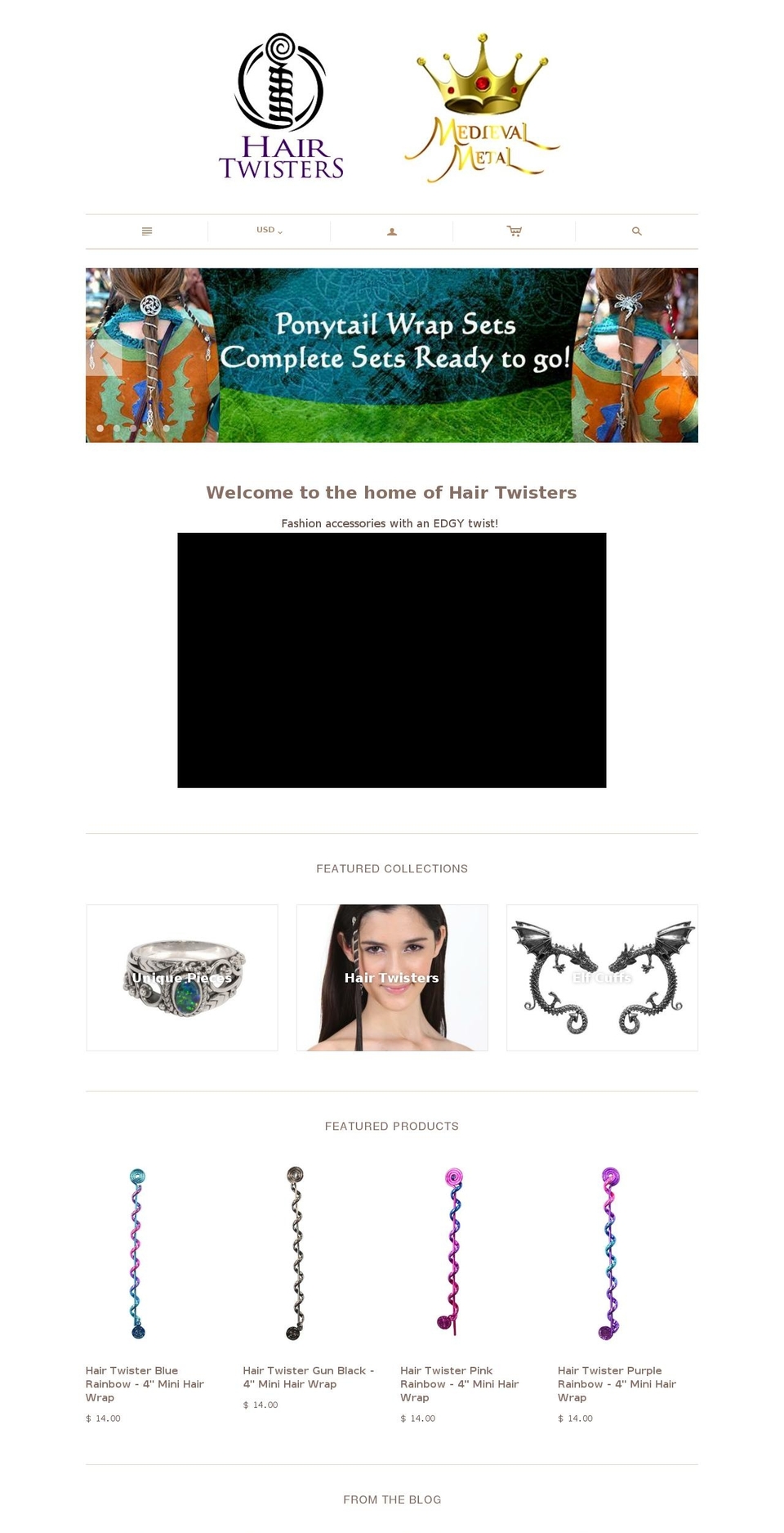 medieval-metal.com shopify website screenshot