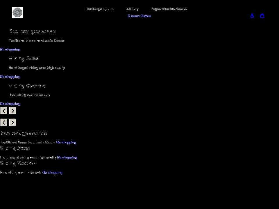 medievalgodsends.com shopify website screenshot
